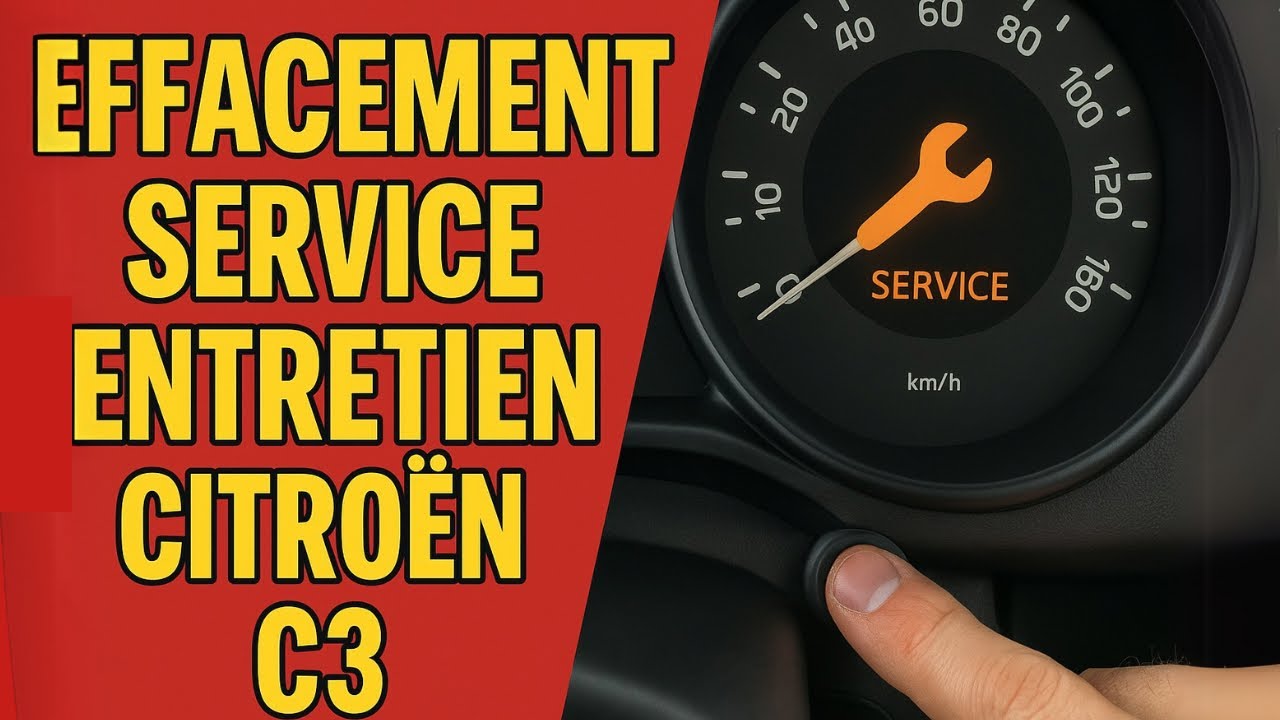 Effacer VOYANT SERVICE C3 procédure manuelle en 1 minute