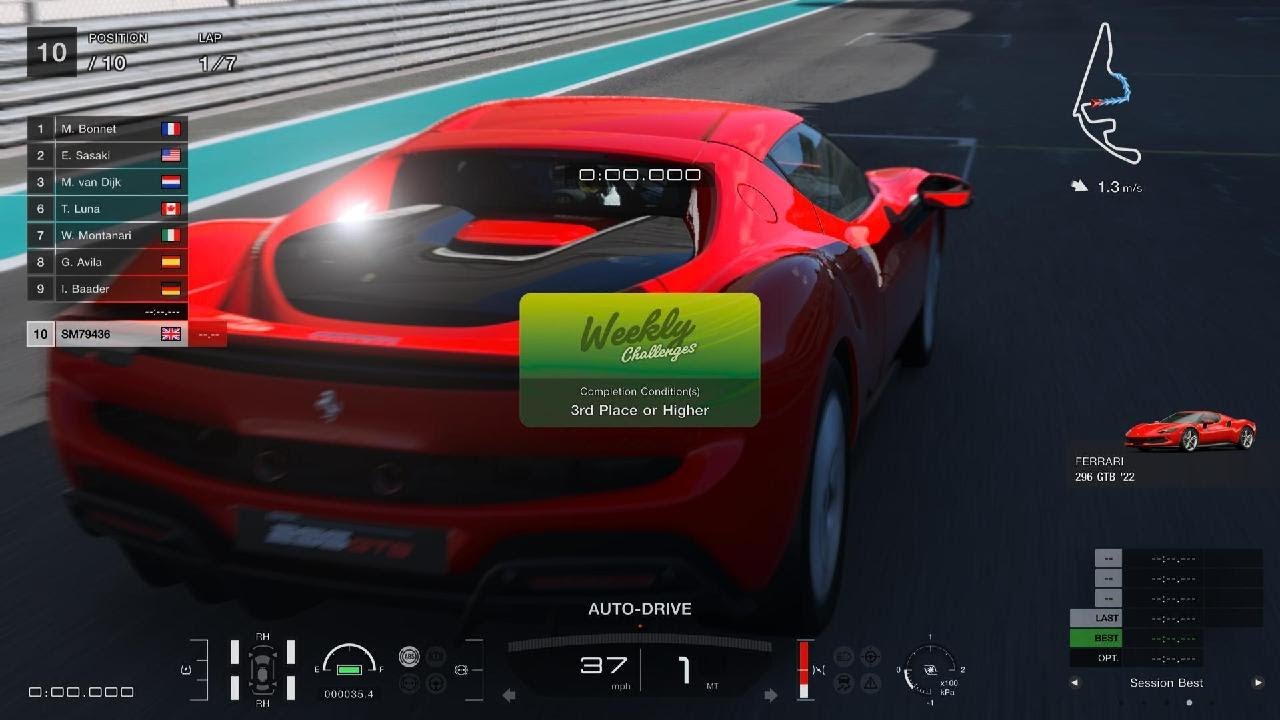 Gran Turismo 7 Racing PS5: Special Event - Ferrari 296 GTB