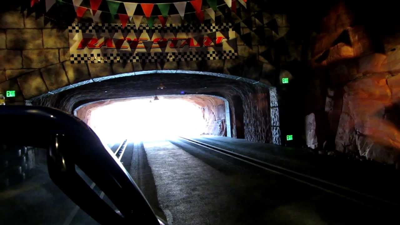 Waiting to race on Radiator Springs Racers