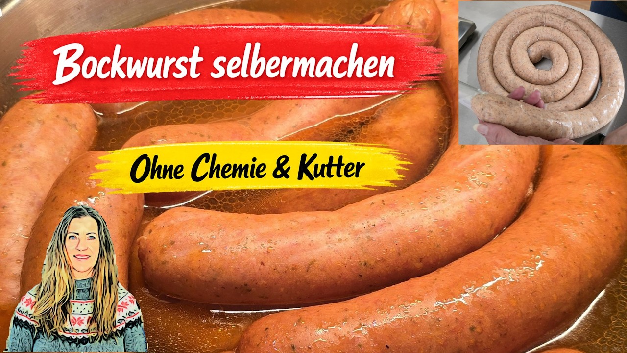 Bockwurst ohne Chemie & ohne Kutter - echt knackig & selbstgemacht