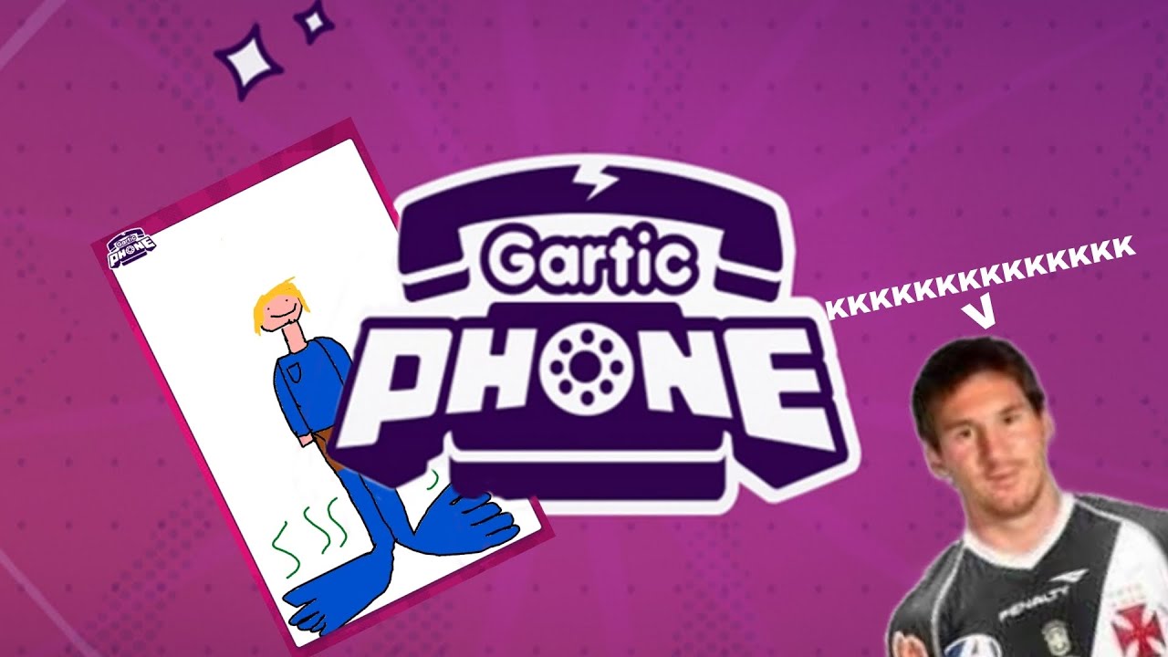 Jogando Gartic.Phone (foi um chaos