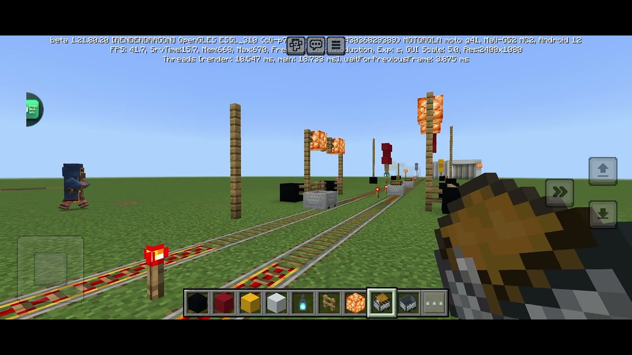 Cruces de trenes ne Minecraft