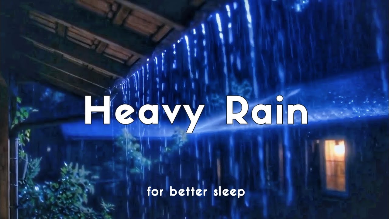 Relaxing Rain with Thunder – Fall Asleep Instantly, Knock-Out Deep Sleep, Insomnia & Stress Gone