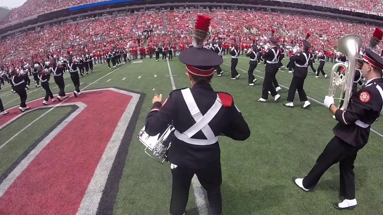 Ohio State Marching Band GoPro Experience - Halftime vs FAU and Script Ohio