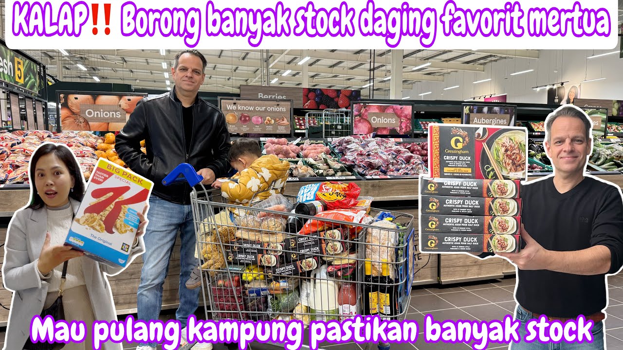 KALAP‼️BORONG BANYAK STOCK DAGING FAVORITE MERTUA || MAU PULANG KAMPUNG PASTIKAN BANYAK STOCK