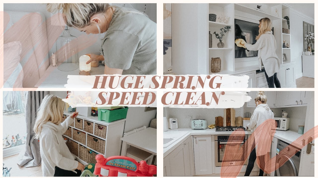 HUGE SPRING SPEED CLEAN! | Kate Murnane
