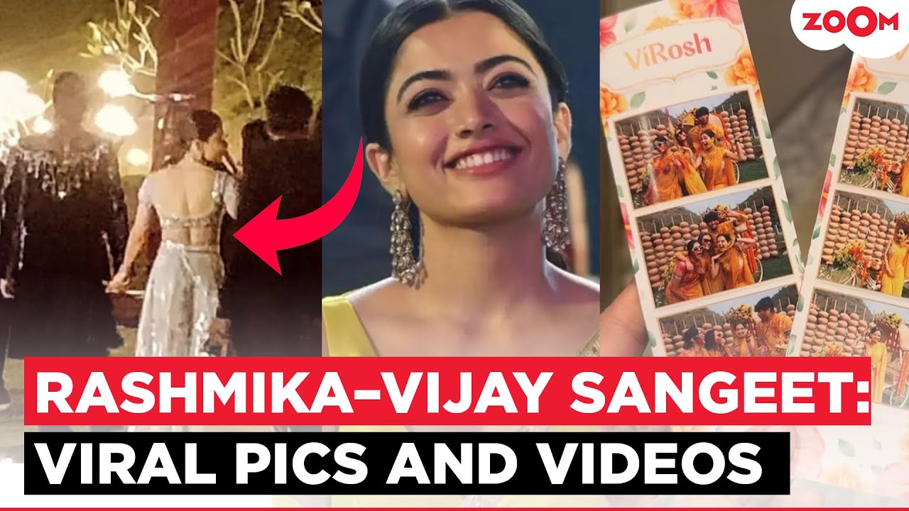 Rashmika Mandanna-Vijay Deverakonda's GRAND Sangeet glimpses: Actress dances to Pushpa 2 song