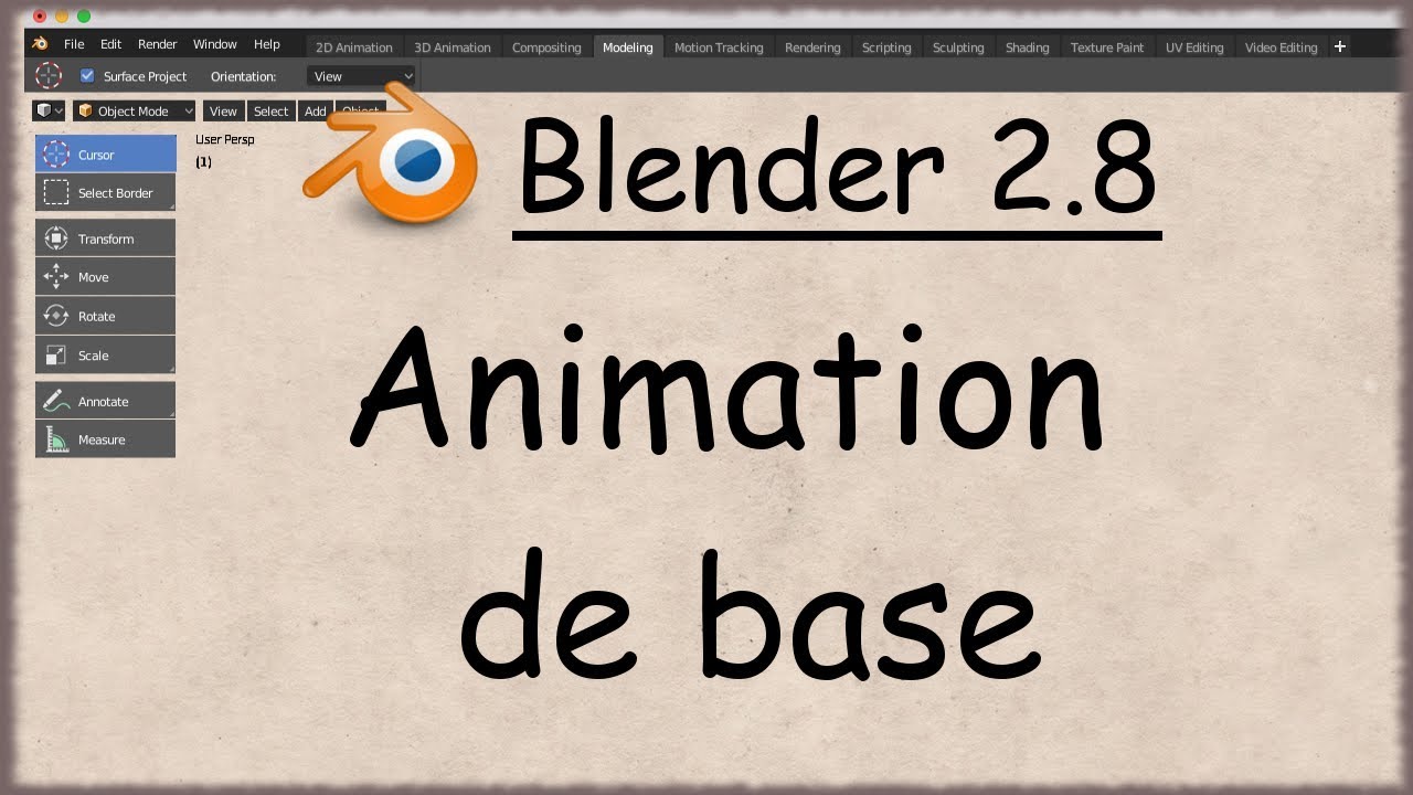 Blender 2.8 tuto français - Animation de base - Subdiviser (Episode 42)