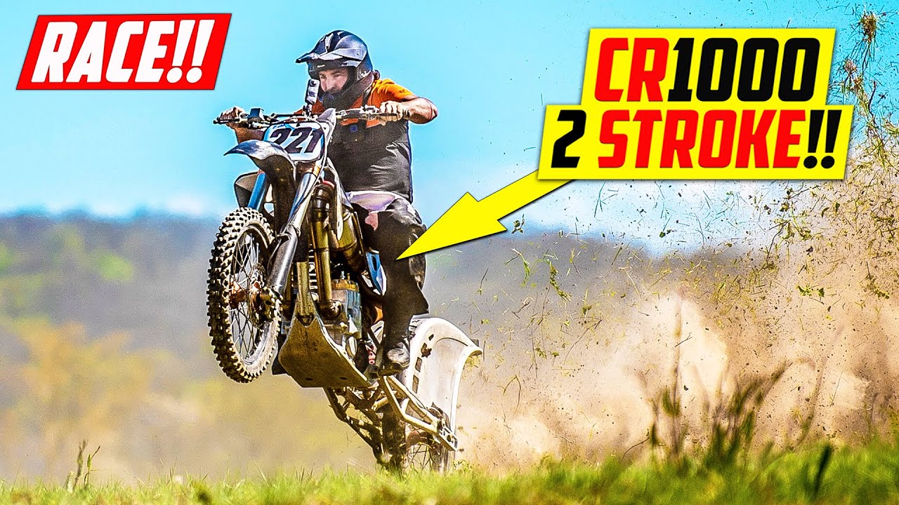 Racing an Insane 1000cc 2 Stroke Dirt Bike!