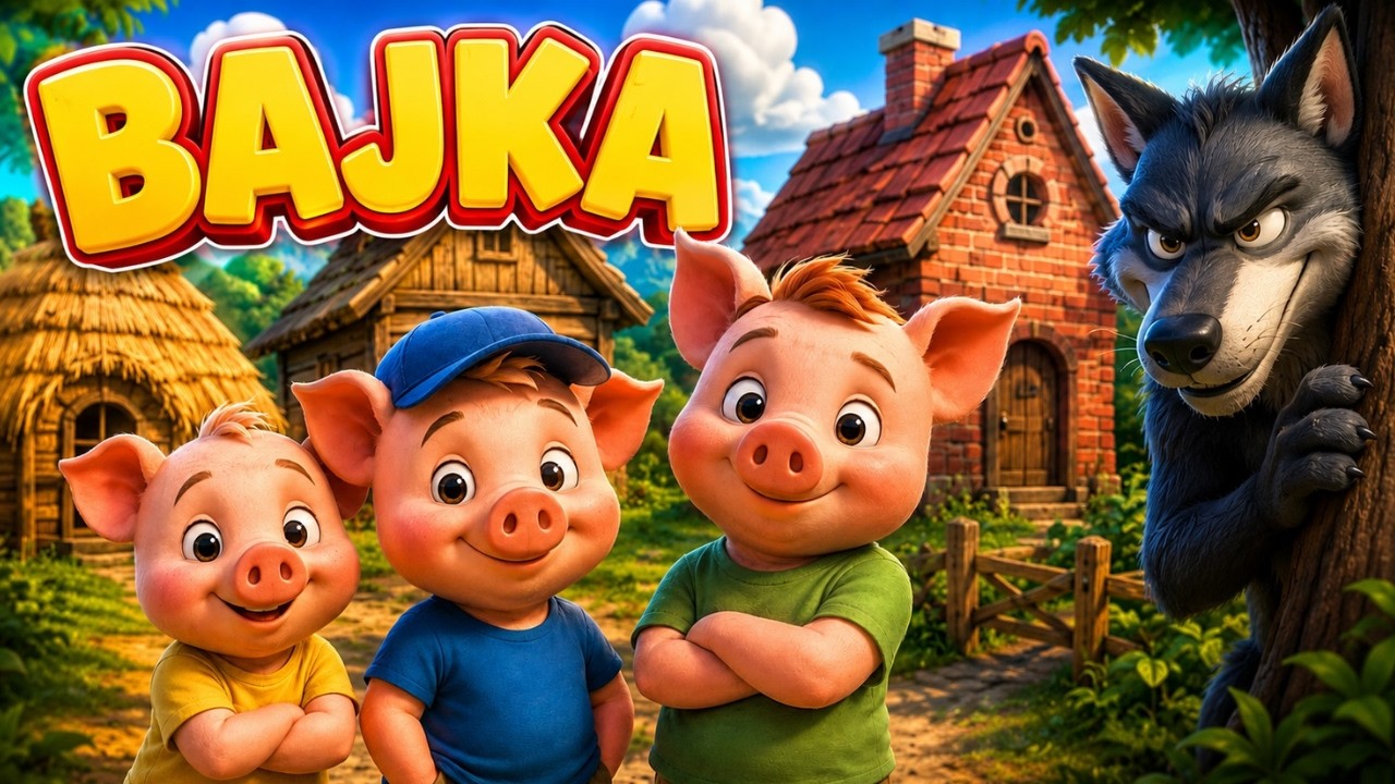 &ldquo;Trzy Małe Świnki i Wielki, Groźny Wilk&rdquo; - Bajka dla dzieci z morałem 🐷🐺