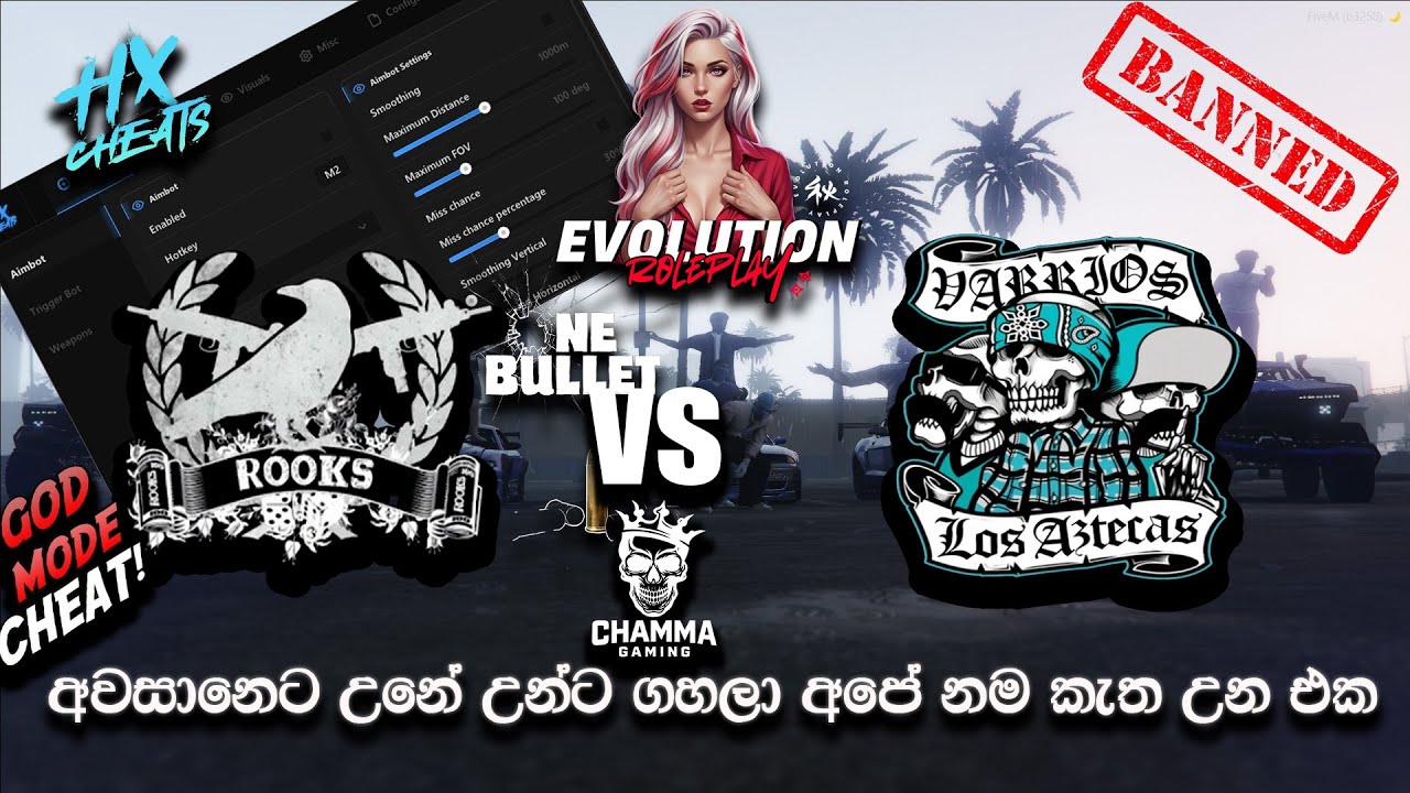BADU ROOKS 🖤 VS AZTECAZ 💙 | EVOLUTION ROLEPLAY | CHAMMA GAMING | ඇහින්දාස්  📱න්  🐍යා | FINAL VIDEO 💥