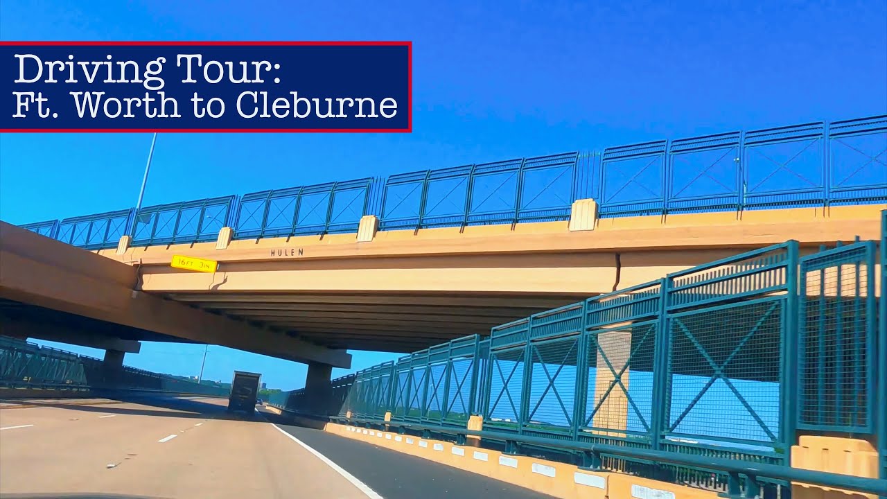 Texas Driving Tour: Fort Worth to Cleburne (via Chisholm Trail Pkwy) 4K