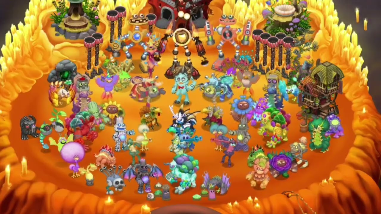 Fire haven full song with (almost) every single rare and epic monster #mysingingmonsters