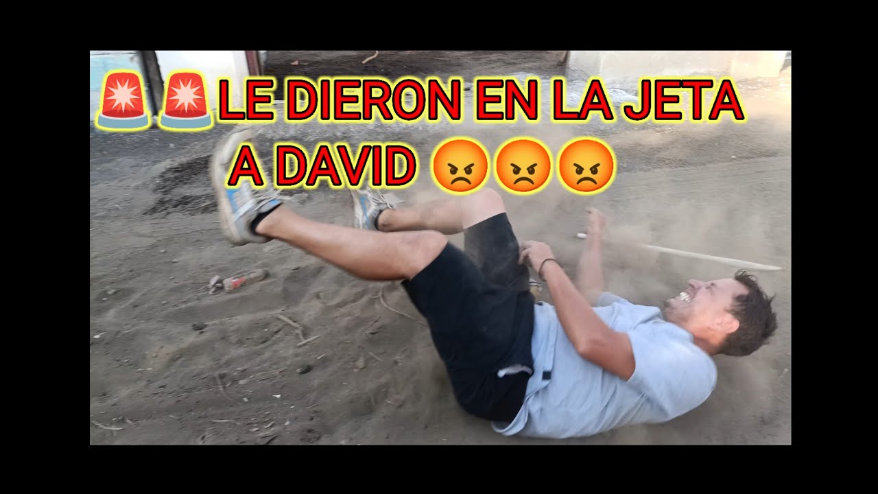 EN LA MERA JETA DAVID CAE MUY MAL 😱😱😱😱❌❌