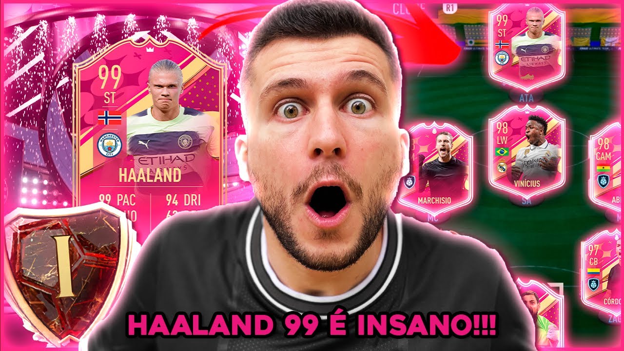 INSANO!!! FIQUEI INVICTO NA WL COM O HAALAND 99, ELE É UM MONSTRO!! FIFA 23 - ULTIMATE TEAM
