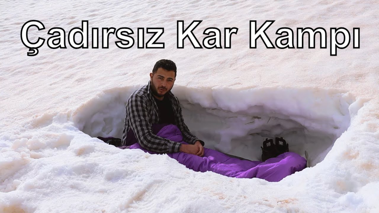 Kar Kampı Çadırsız Kamp ( Doğada Tek Başına )