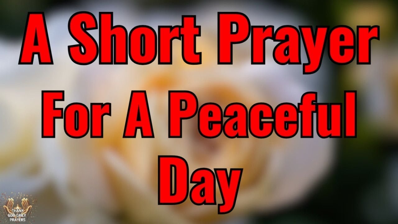 Lord, Cover My Day with Your Peace 🙏 | A Gentle Morning Prayer