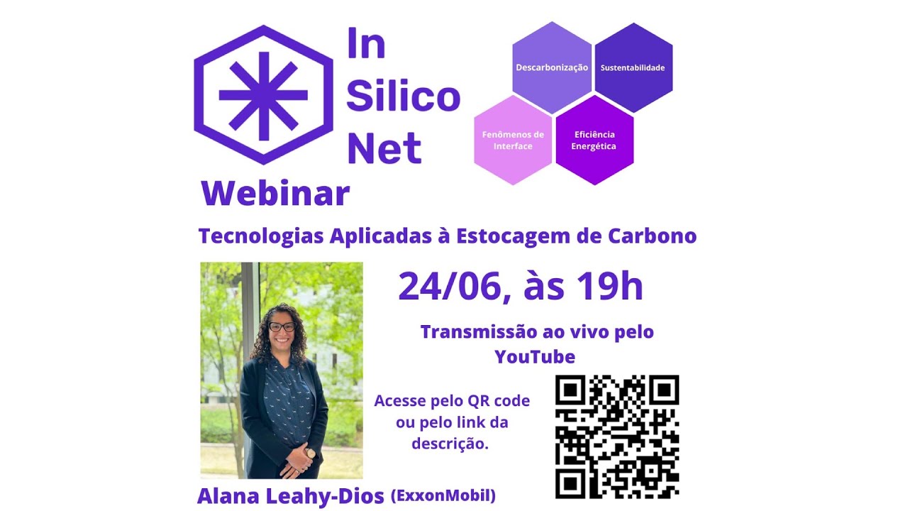 Webinar InSilicoNet: Tecnologias Aplicadas à Estocagem de Carbono