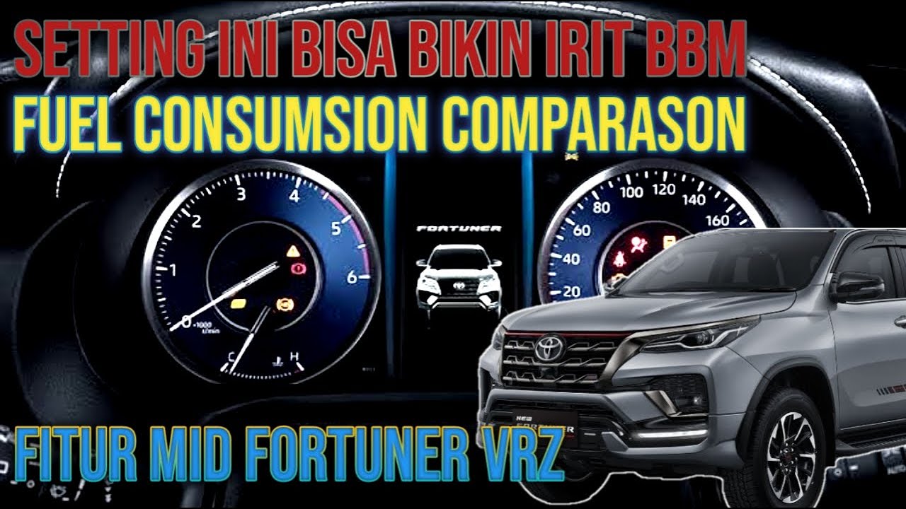 Fungsi Fitur MID Fortuner VRZ | Cara Setting MID Fortuner VRZ | Cara Irit BBM Fortuner VRZ