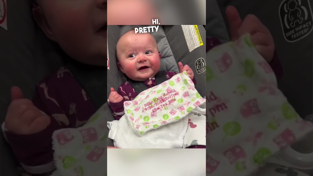 Deaf baby hears for the first time ❤️