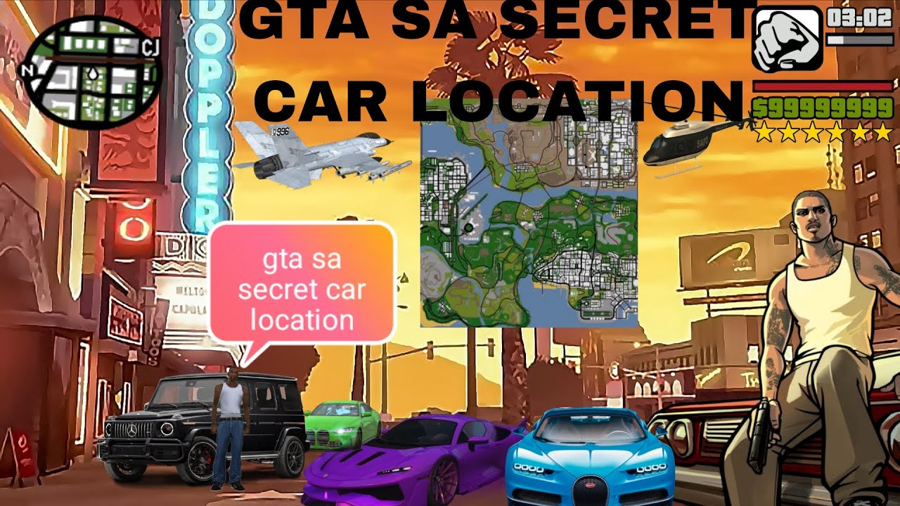 Gta sa secret car location l gta sa hidden car 