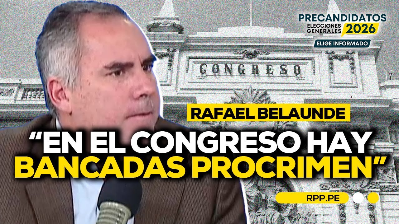 Rafael Belaunde SEÑALÓ que en el CONGRESO defienden la CRIMINALIDAD #ADNRPP