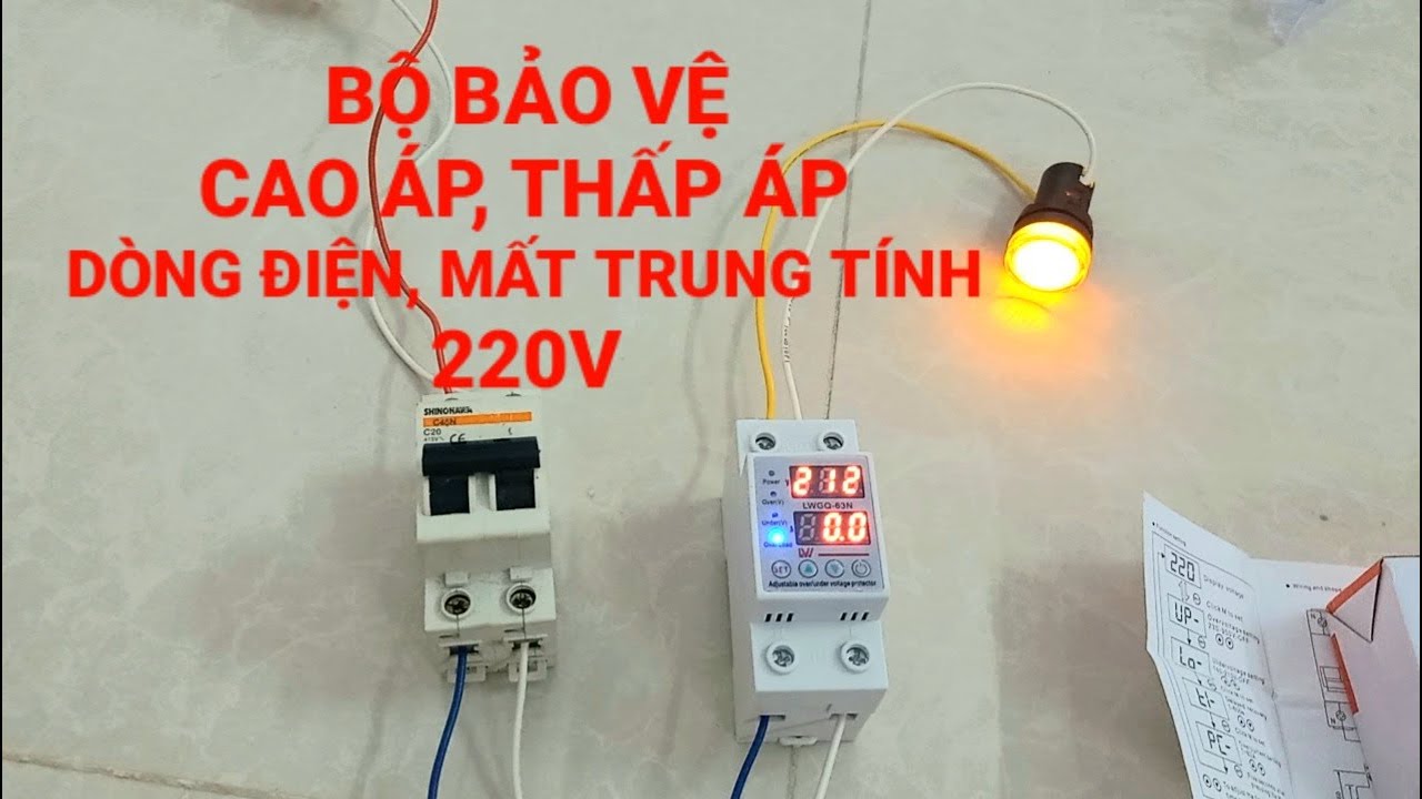 giới thiệu với mọi người bộ bảo vệ cao áp, thấp áp, mất pha cho lưới điện 220v _ điện gia đình