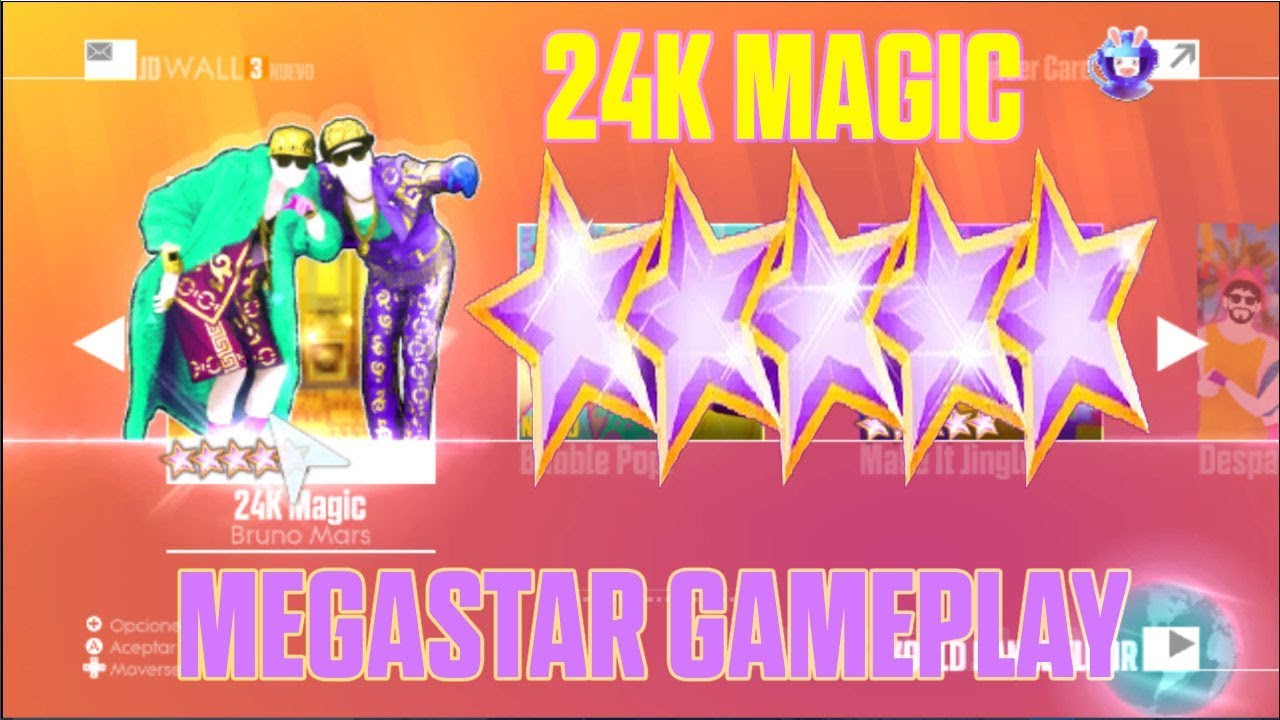 24K Magic - Bruno Mars I Just Dance 2018 Gameplay (Wii)