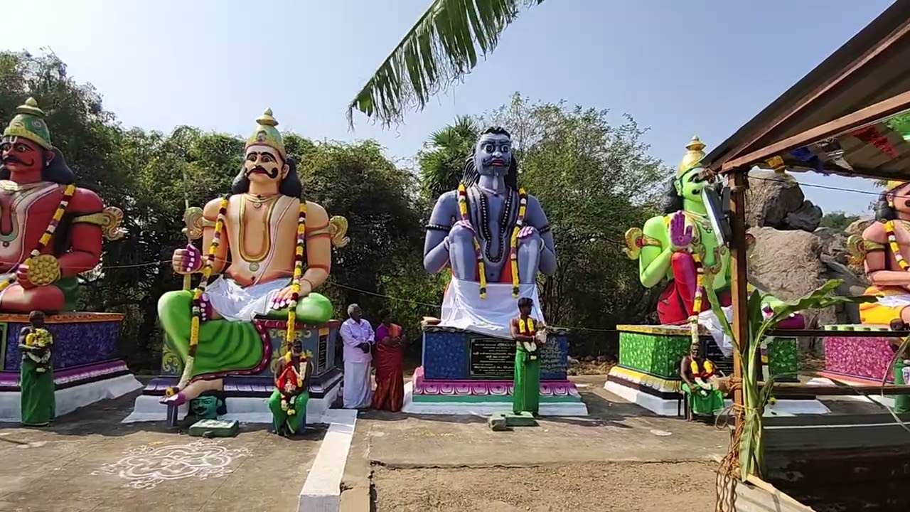ஸ்ரீ பச்சையம்மன் கோவில் நவ முனிகள் மேல் மலையனூர்(TEJA TRENDING INVESTMENT )