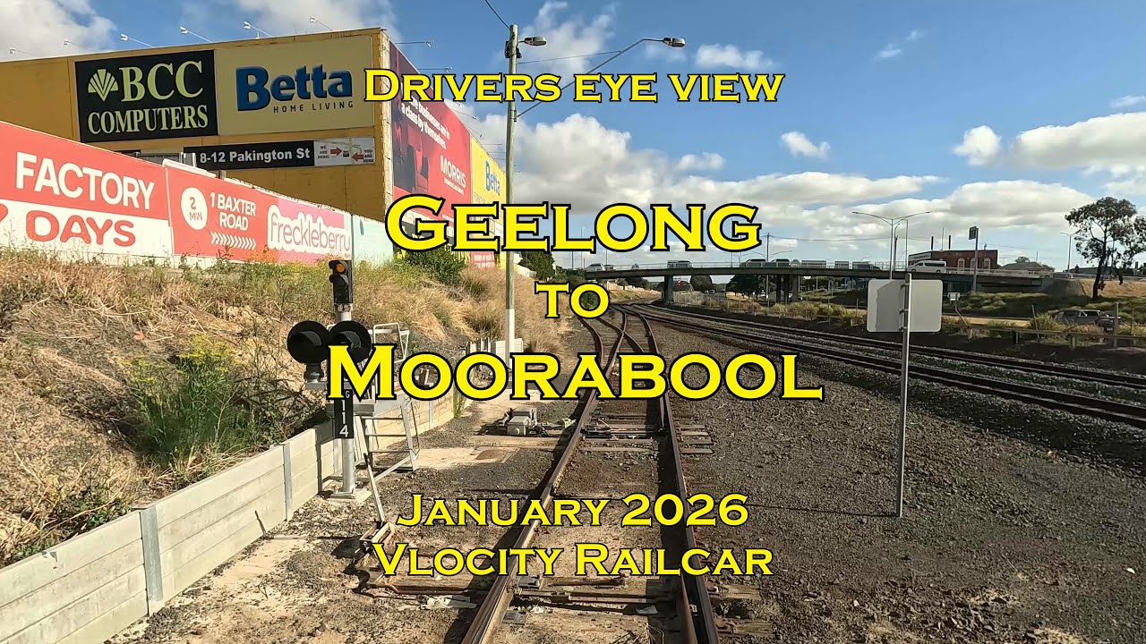 Drivers eye view, Geelong to Moorabool, VL, Jan 2026