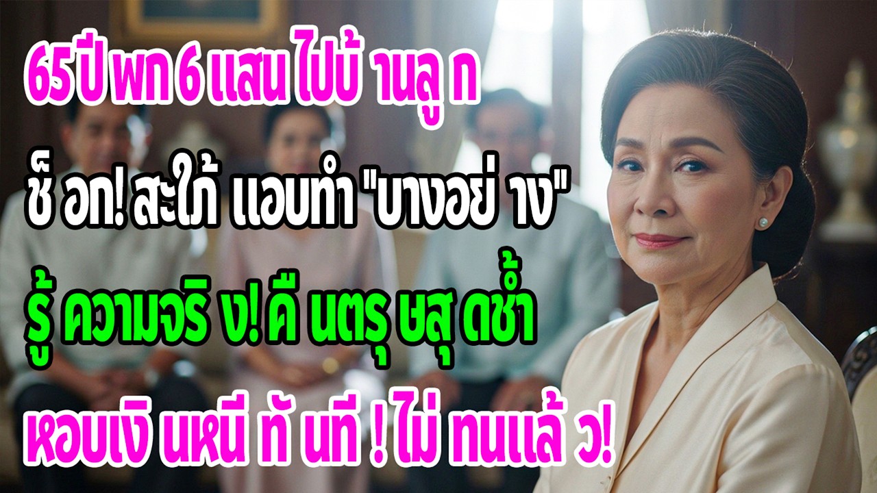 ฉัน65พก600,000ไปบ้านลูกชายฉลองปีใหม่ แต่ลูกสะใภ้ทำบางอย่างทุกเช้า พอรู้ความจริงคืนตรุษฉันหอบเงินกลับ