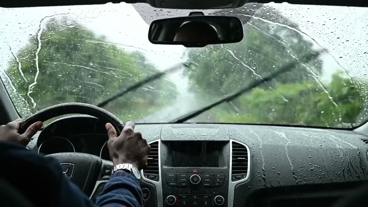 Rainy Drive POV | Windshield Wipers for Calm & Focus