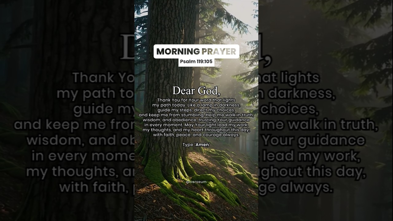 Morning prayer for today Psalm 119:105 | January 13, 2026