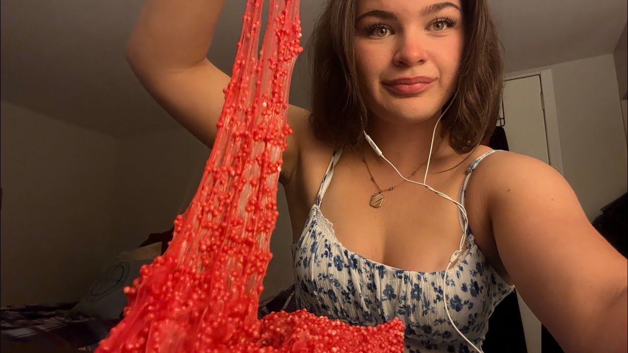 ~ASMR playing with slime~