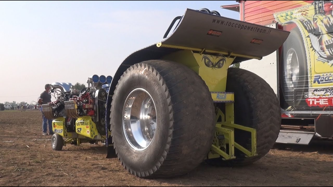 10,000HP 4-Engine Supercharged V8 HEMI powered Heavy Modified TRACTOR Pulling!