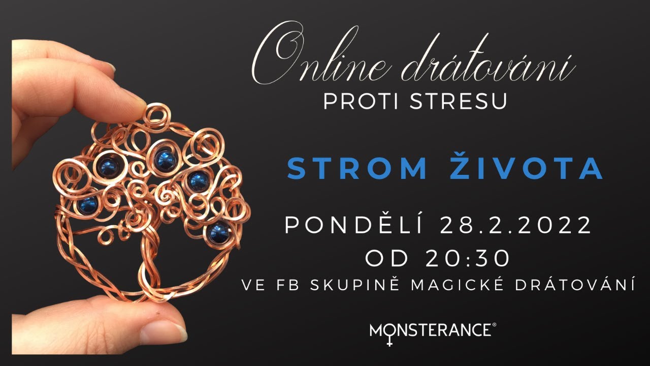 Drátováním proti stresu STROM ŽIVOTA - online kurz 28.2. ZDARMA