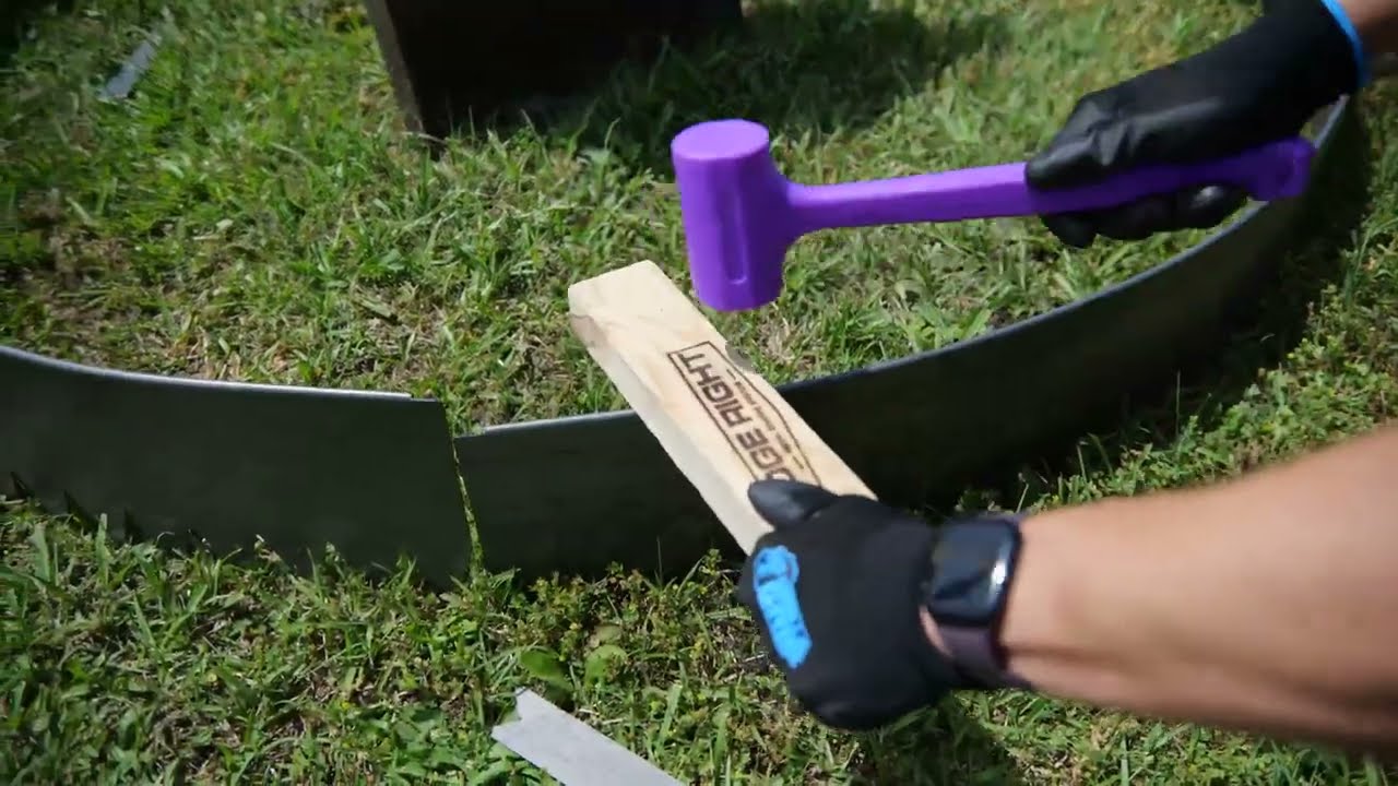 How to Bend Edge Right Steel Edging for Curves 🔄💪