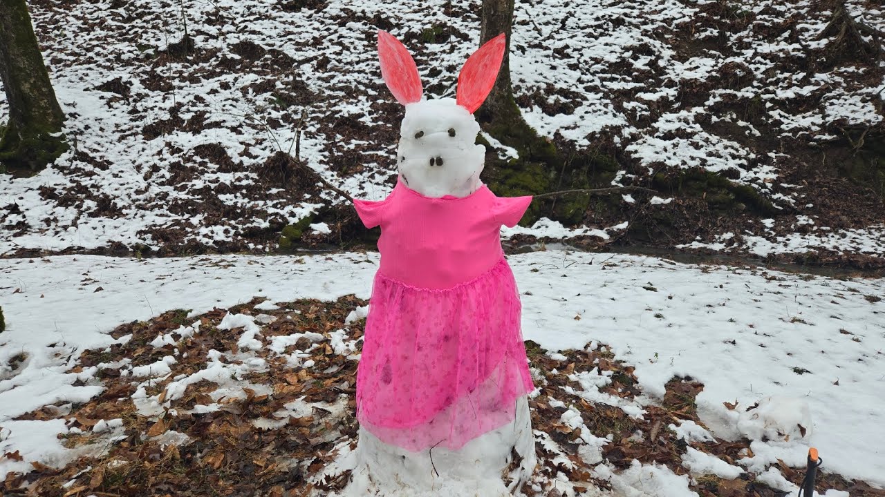 bad bunny snowman shot 