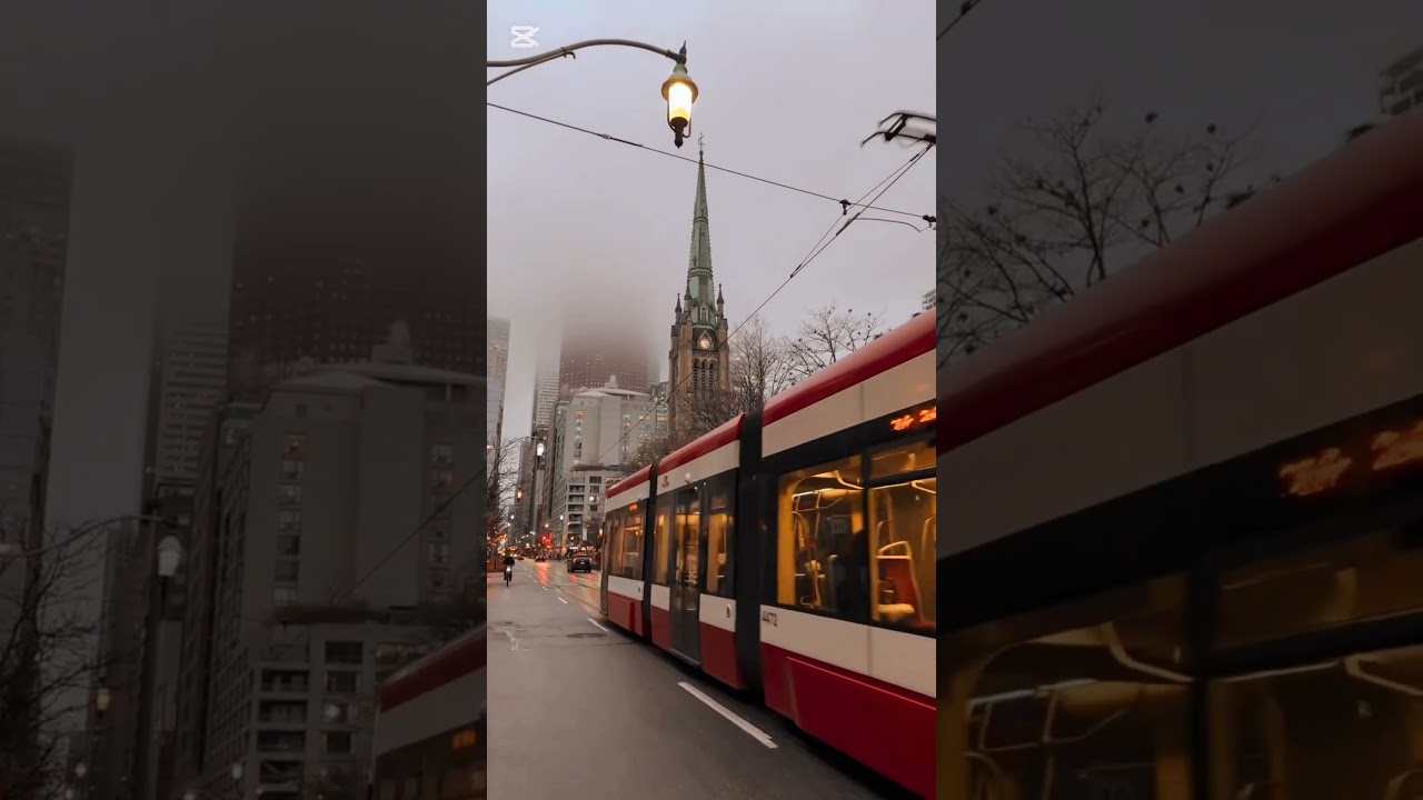 A Foggy Day in Toronto #torontovibes #foggy #travel #downtown #ontario #winter #vibes #videoshort