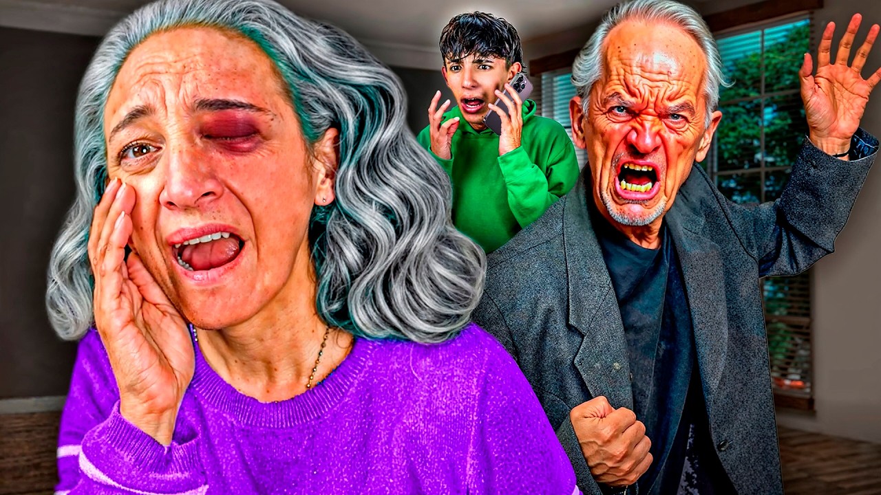 &iexcl;EL ESPOSO de la ABUELA del TINDER la GOLPEA FRENTE a NOSOTROS!