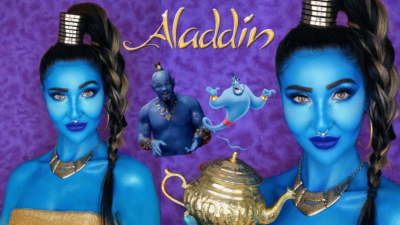 Aladdin Genie Makeup Tutorial 2019 || Will Smith