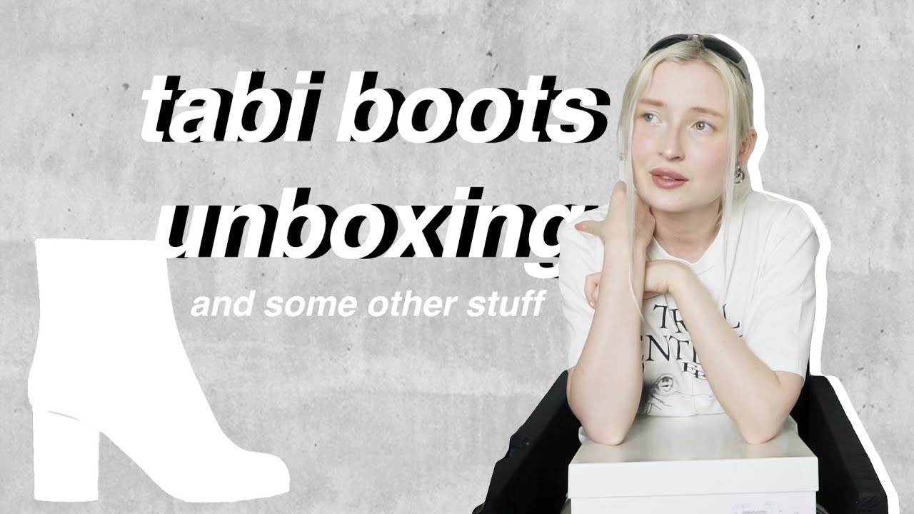 unboxing tabi boots, helmut lang, new balance