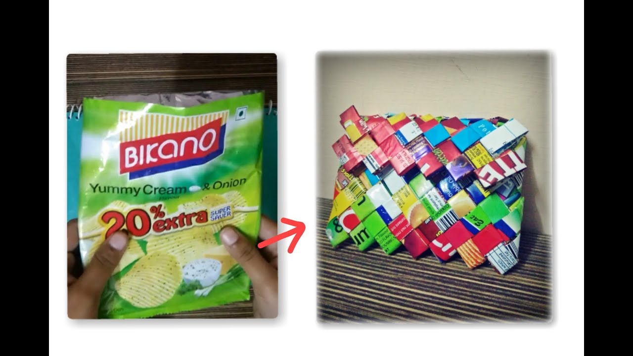 DIY candy wrapper purse bag wallet | how to make wrapper bags | DIY Candy Wrapper Purse