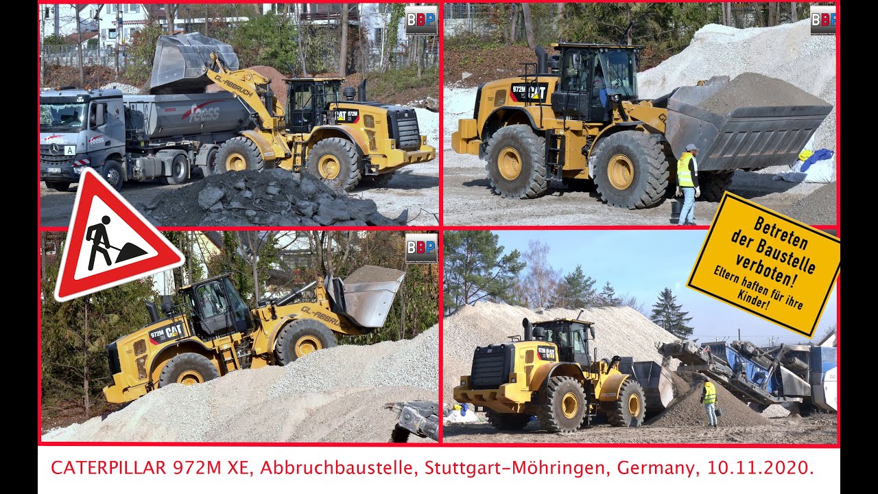 CATERPILLAR 972M XE, Abbruchbaustelle / Demolition Site, Stuttgart, Germany, 10.11.2020. #1