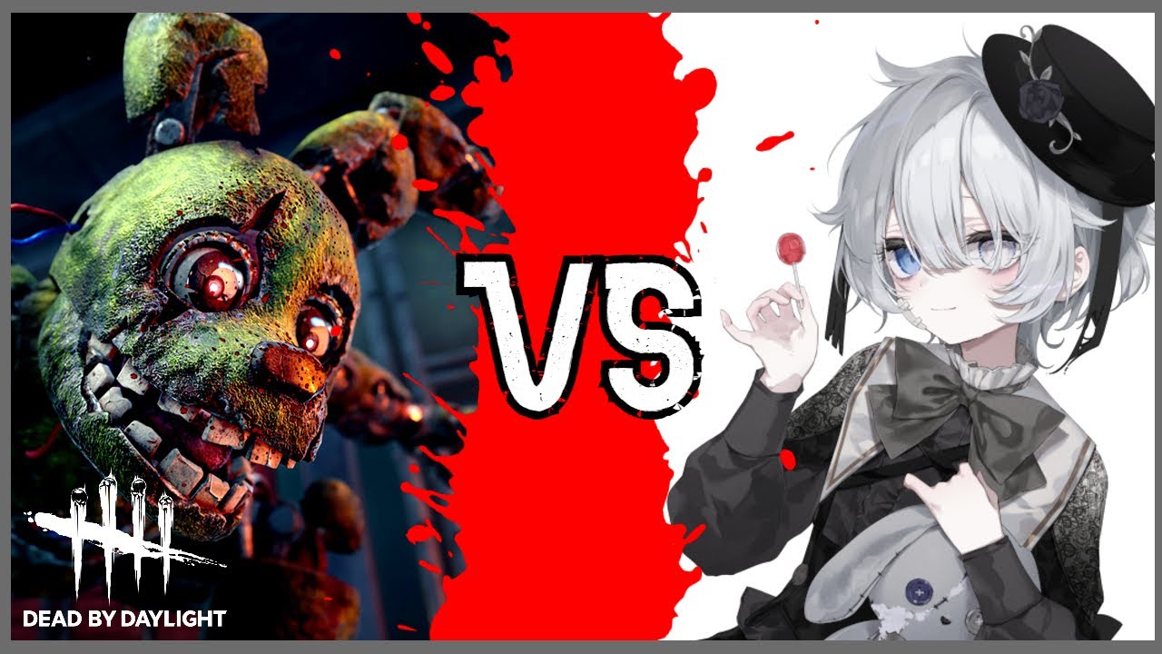 LITTLE VTUBER vs SPRINGTRAP (New Dead By Daylight Update) 【Iolite Leviathan Ch. 】