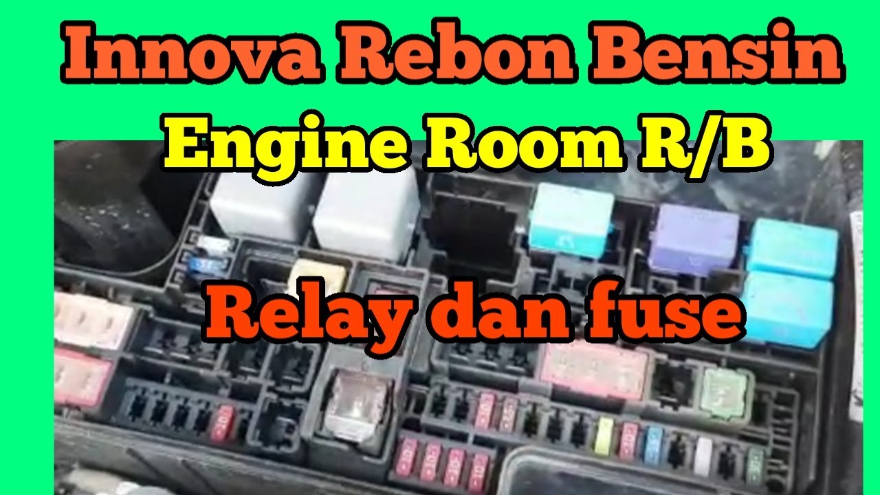 New Innova Rebon Bensin || Relay dan Fuse Engine Room R/B 1TR-FE dual VVT-i