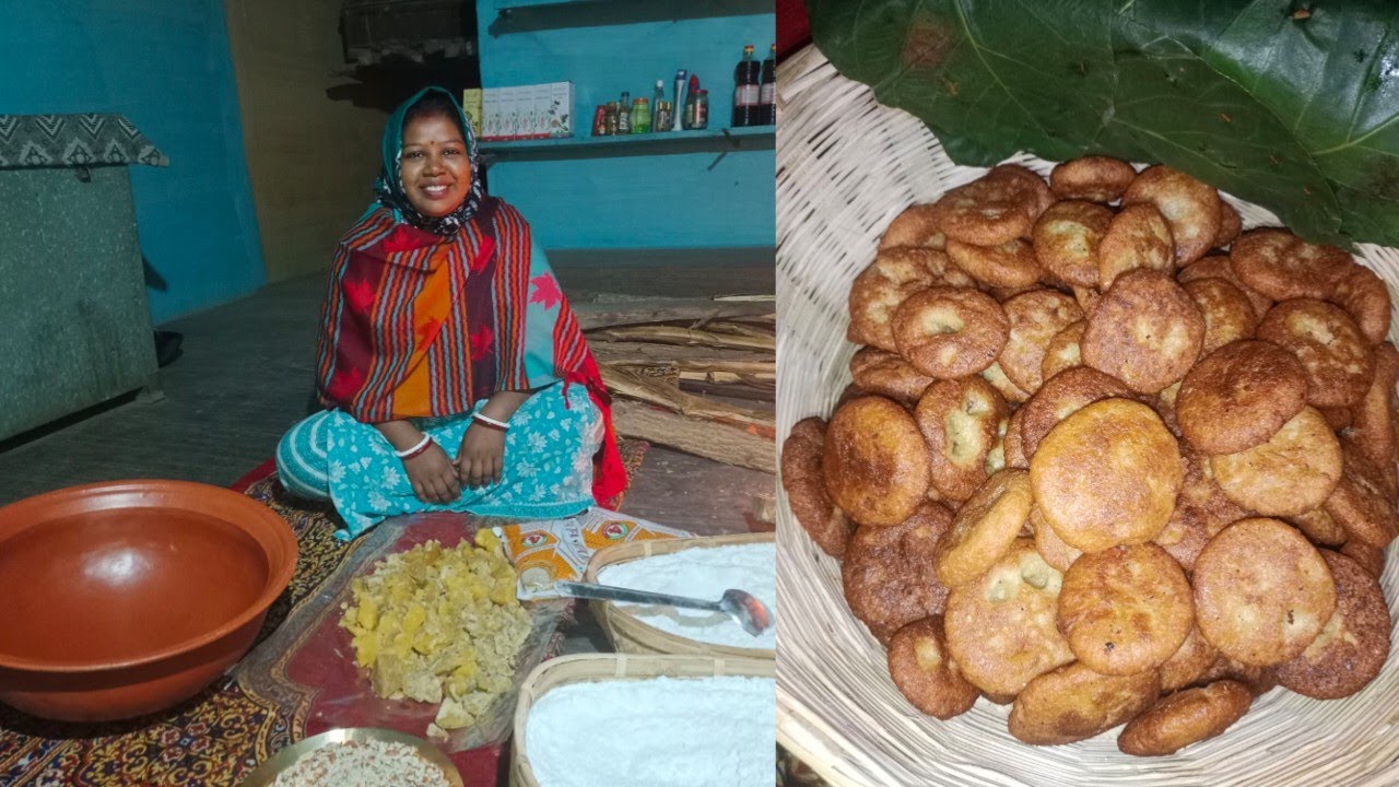 Sakrat Special Gur Pitha Recipe