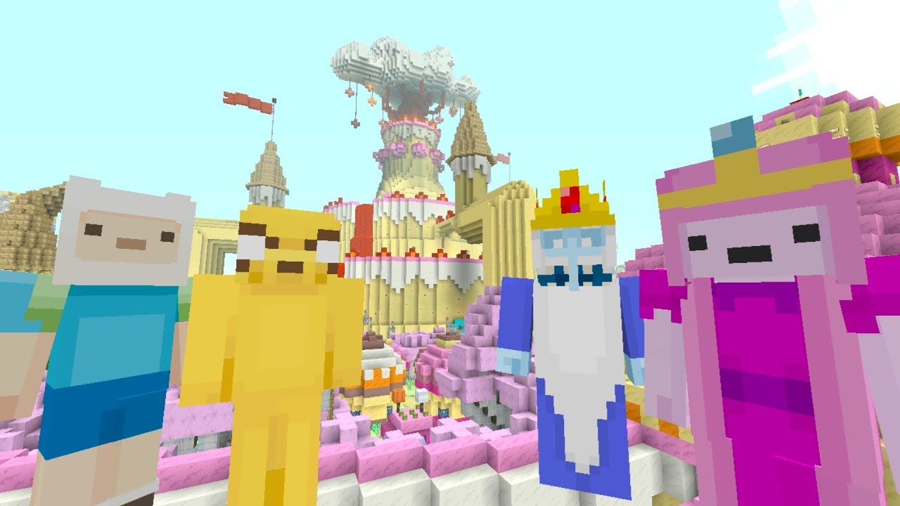 Minecraft Switch - Adventure Time Series - Ice King Attacks! [1]