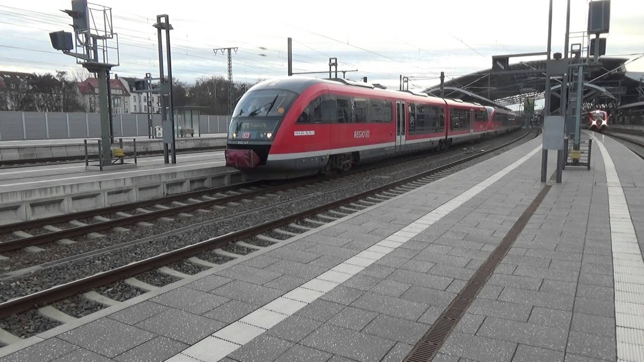BR 120 105-7 (DB), BR 642 147 in 3-Tracktion (Elbe-Saale Bahn, DB) - Erfurt Hbf.