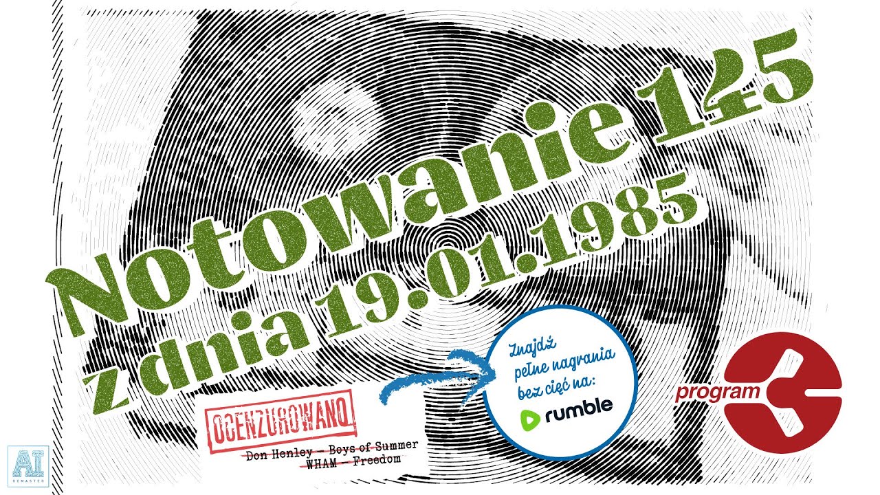 145 Lista Przeboj&oacute;w Programu Trzeciego z 19.01.1985 r.